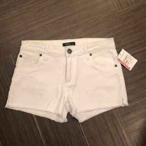 STS Blue high waisted white shorts